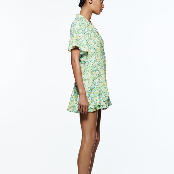 Zara floral print jumpsuit / dress - Picture 4 of 5